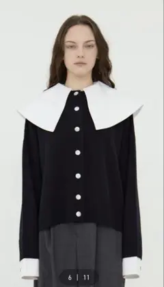 ENFOLD エンフォルド CLASSICAL COLLAR CARDIGANのサムネイル
