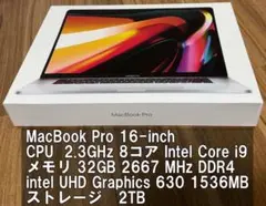 Apple MacBook Pro 16-inch (i9/32GB/2TB)