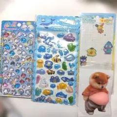 シール３枚セット　おなかシール　空気シール　まとめ売り　+オマケ