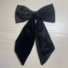 大きい黒いリボン ヘアアクセサリー