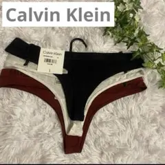 ラスト現地価格！3枚　Tバック　カルバンクライン　ソング　タンガ　ショーツ