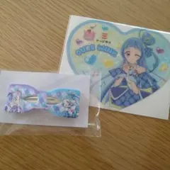 キュアウィンク　コースター　かっぱ寿司　　リボンクリップ