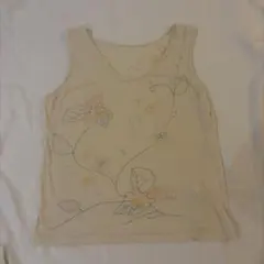 AS KNOW AS DE BASE タンクトップ 花柄刺繍のサムネイル