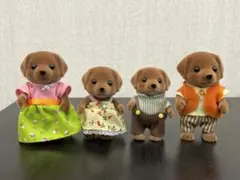 ◎正規品/未使用◎シルバニアファミリー チョコレートラブラドール 4体