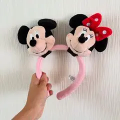 香港ディズニー　カスタムカチューシャ　ミッキー・ミニー