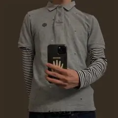 【希少】00s NIKE polo shirt star 短丈のサムネイル