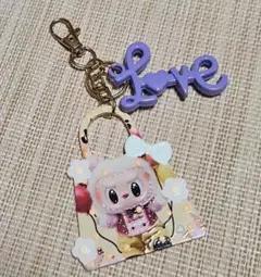 ラブブ　Labubu プレート キーホルダー