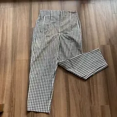 ZARA ギンガムチェック スラックス S