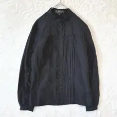 ボディドレッシングデラックス♦︎シャツ ブラウス 長袖 M フリル プリーツ 黒