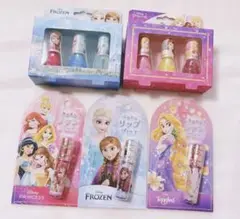 ディズニープリンセス リップグロス　はがせるネイル　5種セット