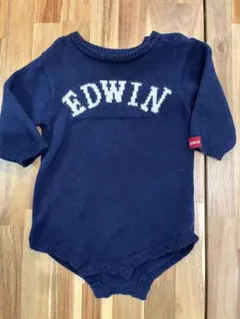 EDWIN ネイビー ロンパース 80