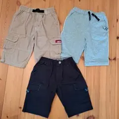 キッズハーフパンツ三枚組+おまけ
