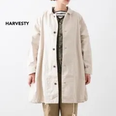 HARVESTY ハーベスティ オーバーハーフコート アイボリー サイズ1