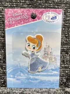 ディズニー プリンセス ワッペン シンデレラ　シール・アイロン接着両用タイプ