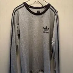 adidas トレフォイル 長袖カットソー グレーのサムネイル