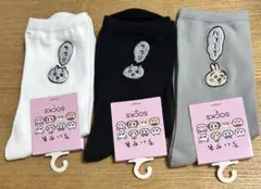 ちいかわ ソックス 3足セット ハチワレ うさぎ くつ下　22-24cm