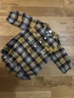 Cottoli チェック柄ロンパース