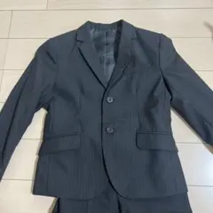 COMME CA ストライプスーツ 120cm ダークグレー