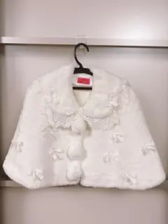BABY/Ribbon Princessファーケープ　オフ白のサムネイル