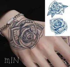 【新作】ジャグアタトゥーシール＊HC-208 ローズマネー　バラ