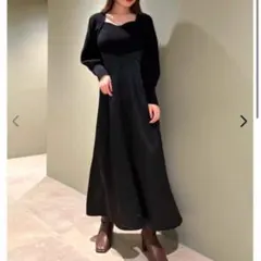 FRAY ID フレイアイディー　リブニットワンピース