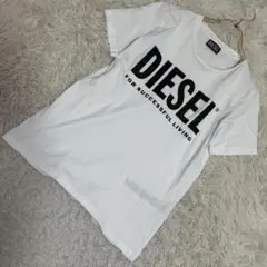 DIESEL ロゴTシャツ ホワイト M カジュアル 着回し シンプル