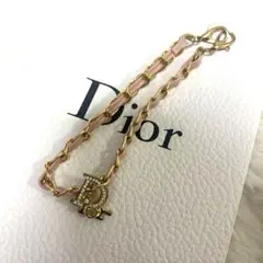 Dior Dロゴチャーム ゴールド/ピンク　ノベルティ非売品