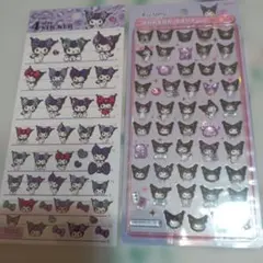 クロミちゃん　ボンボンドロップシールミニ　4サイズステッカーセット