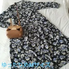 niko and... 花柄長袖シャツワンピース