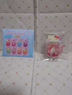 サンリオキャラクターズ　カスタムアクリルチャーム　ネコソーダ　ハローキティ