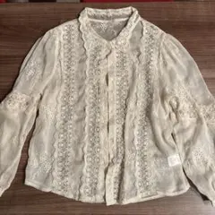 one after another NICE CLAUP 刺繍ブラウス