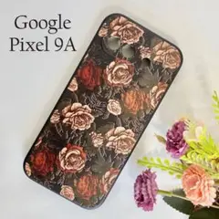 Google Pixel 9aケース 花柄 F ☆おまけガラスフィルム付