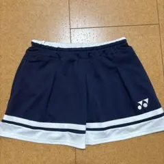 極美品　ヨネックス　スコート　ゲームウェア　紺×白　L インナー付き