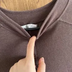 Bonjour Sagan ロングワンピースブラウン