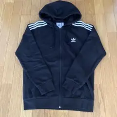 アディダスオリジナルス ジップパーカー／Mサイズ／黒