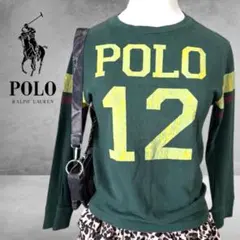 POLO ラルフローレン ロンT ピチT 長袖 グリーン Y2K