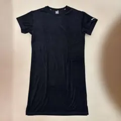 PUMA ブラック 半袖カットソーワンピース