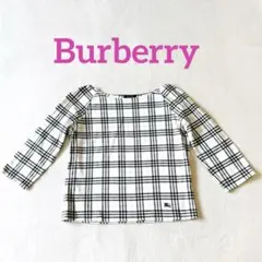 【美品】バーバリーロンドン　tシャツ 七分袖　ホースロゴ