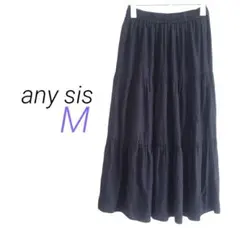 【petitmomo 様】any sis【M】３段切替 ロング フレアスカート