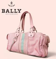 【高級】Y2K 00s BALLY バリー ピンク ミニボストン ワンショルダー
