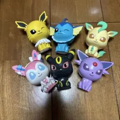 バンダイ ポケットモンスター　カプキャラ　ポケモン イーブイ進化系 6個+おまけ