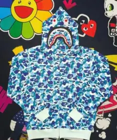 A BATHING APE シャーク フーディー