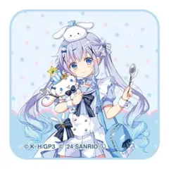 ご注文はうさぎですか？ サンリオコラボ 缶バッジ ポストカード チノ