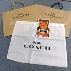 COACH ロゴ入り紙袋 3枚セット