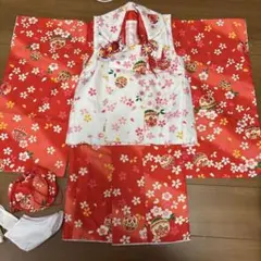 七五三 着物 被布セット 3歳 女の子 桜 手鞠