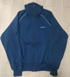 70s 西ドイツ製 アディダス トラックジャケット ジャージ 水色 紺色