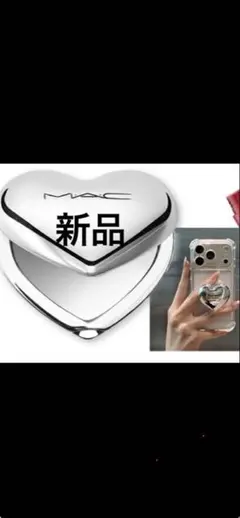 M.A.C ハート型 スマホリング バンカーリング シルバー