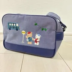 訳あり●ファミリア 幼稚園斜めがけ 電車 くま ショルダーバッグ キッズ