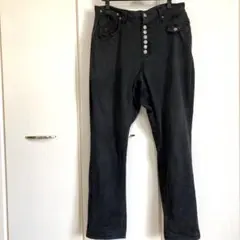 ✅BONDS&PEACE❤️ダメージデニムパンツ✨サイズ32❤️黒系✨ボタンフライ‼️のサムネイル