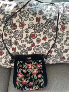 FEILERフラワー刺繍 ショルダーバッグ